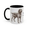 11oz Spinone Italiano Dog Dad Mug, Black, left side view