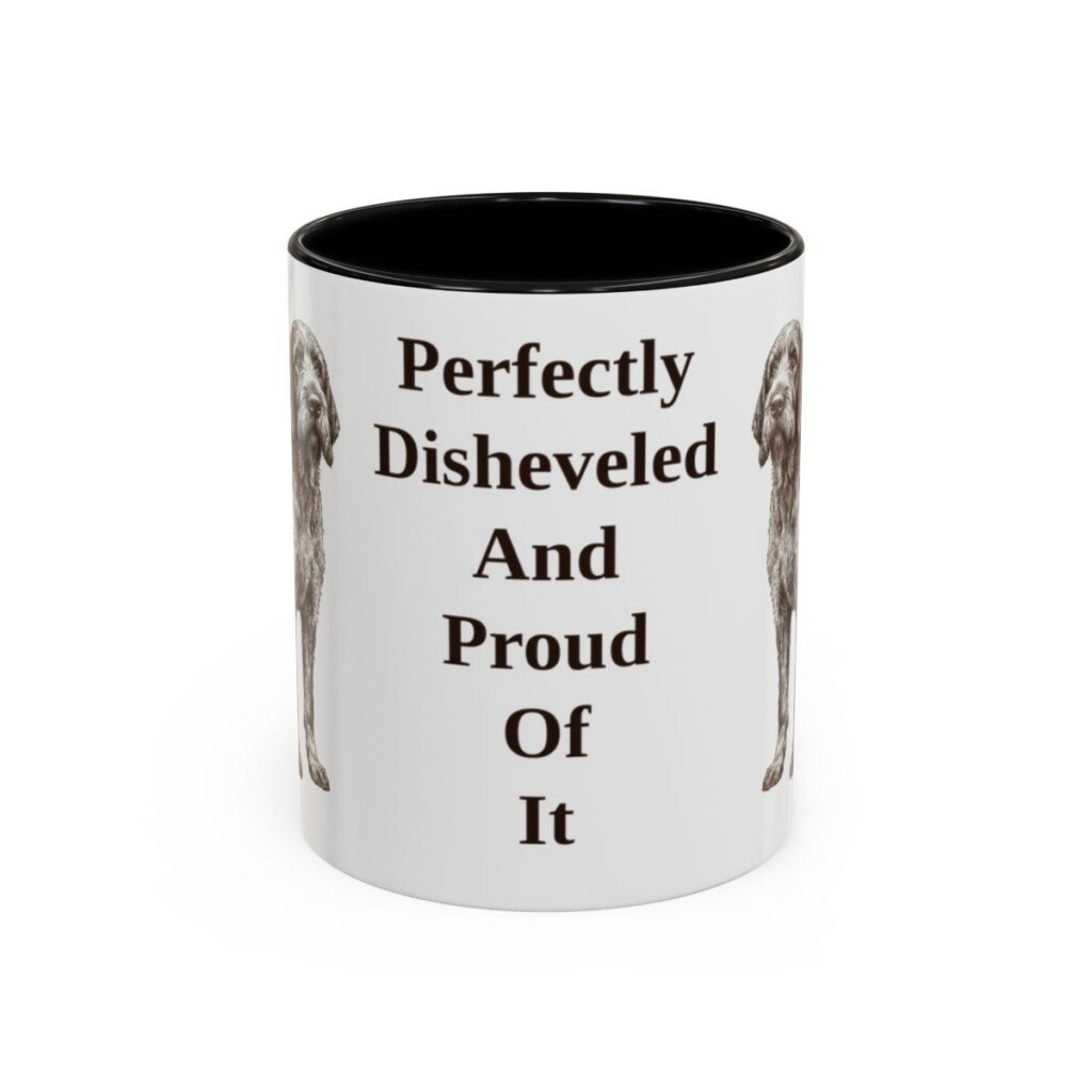 11oz-spinone-italiano-mug-humor-black-front 11oz Funny Spinone Italiano Mug, Black, front view