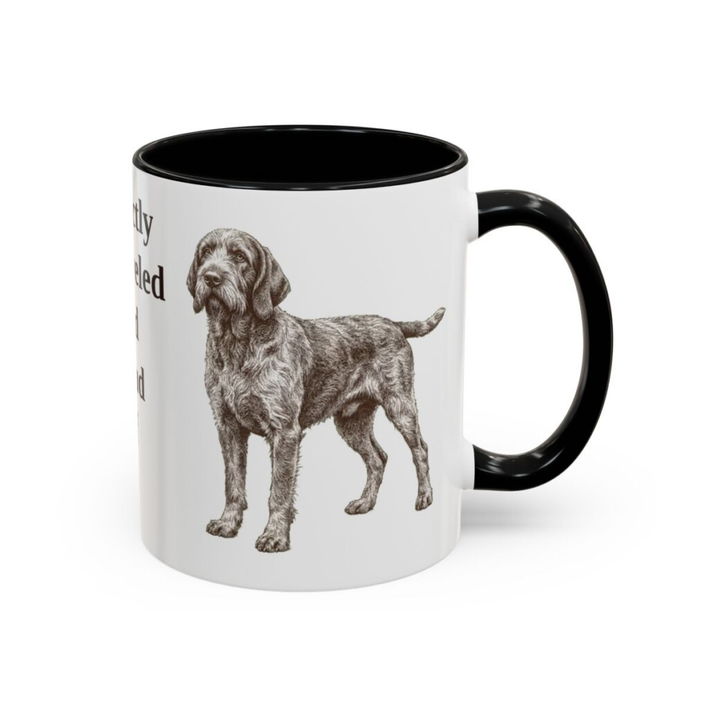 11oz-spinone-italiano-mug-humor-black-right 11oz Funny Spinone Italiano Mug, Black, right side view