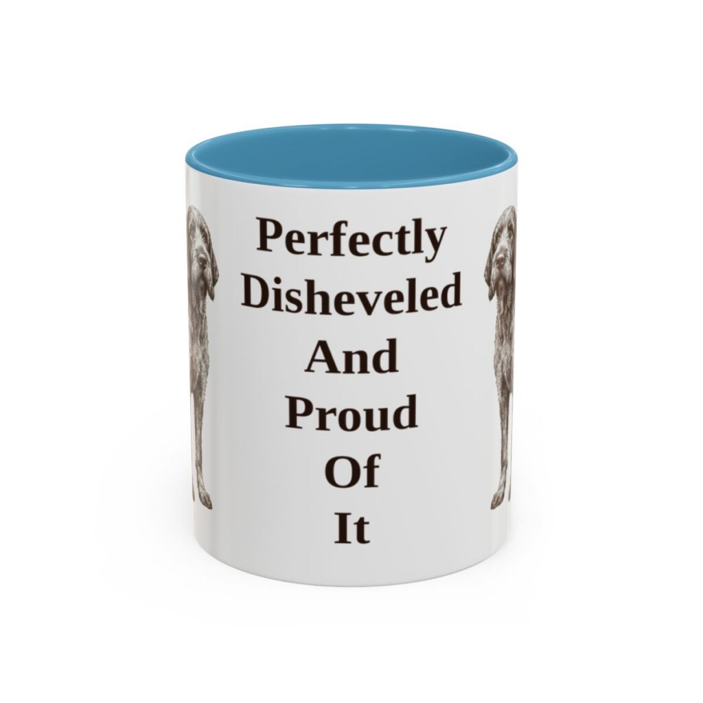 11oz-spinone-italiano-mug-humor-light-blue 11oz Funny Spinone Italiano Mug, Light Blue, front view