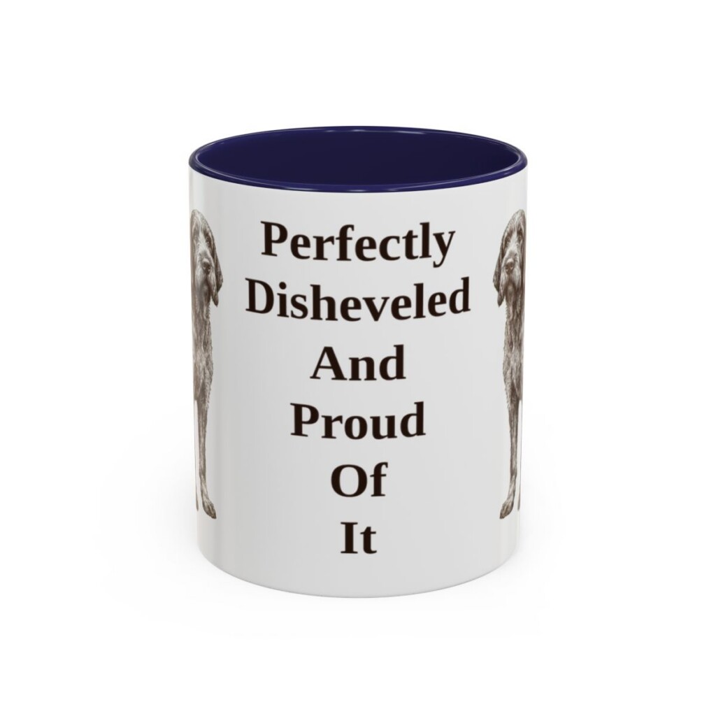 11oz-spinone-italiano-mug-humor-navy 11oz Funny Spinone Italiano Mug, Navy, front view