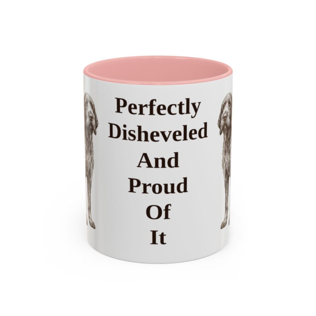 11oz-spinone-italiano-mug-humor-pink 11oz Funny Spinone Italiano Mug, Pink, front view