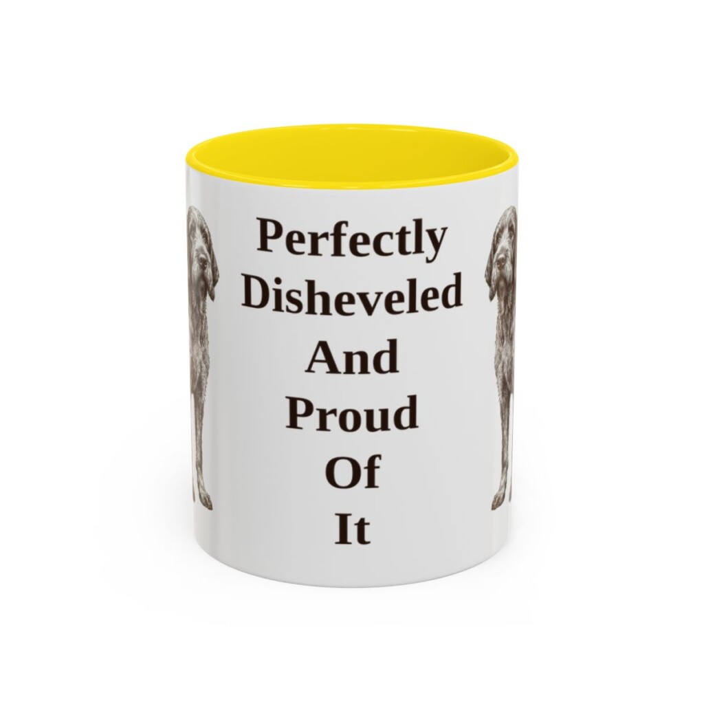 11oz-spinone-italiano-mug-humor-yellow 11oz Funny Spinone Italiano Mug, Yellow, front view
