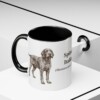 11oz Spinone Italiano Latin Mug, Black, lifestyle photo