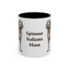 11oz-spinone-italiano-mug-mom-black-front 11oz Spinone Italiano Dog Mom Mug, Black, front view