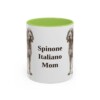 11oz-spinone-italiano-mug-mom-light-green 11oz Spinone Italiano Dog Mom Mug, Light Green, front view