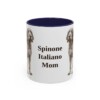 11oz-spinone-italiano-mug-mom-navy 11oz Spinone Italiano Dog Mom Mug, Navy, front view
