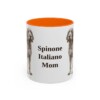 11oz-spinone-italiano-mug-mom-orange 11oz Spinone Italiano Dog Mom Mug, Orange, front view