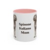 11oz-spinone-italiano-mug-mom-pink 11oz Spinone Italiano Dog Mom Mug, Pink, front view