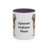 11oz-spinone-italiano-mug-mom-purple 11oz Spinone Italiano Dog Mom Mug, Purple, front view
