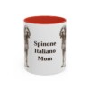 11oz-spinone-italiano-mug-mom-red 11oz Spinone Italiano Dog Mom Mug, Red, front view