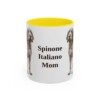 11oz-spinone-italiano-mug-mom-yellow 11oz Spinone Italiano Dog Mom Mug, Yellow, front view
