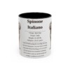 11oz Spinone Italiano Mug, Black, front view