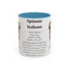 11oz Spinone Italiano Mug, Light Blue, front view