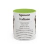 11oz Spinone Italiano Mug, Light Green, front view