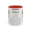 11oz Spinone Italiano Mug, Red, front view