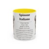 11oz Spinone Italiano Mug, Yellow, front view