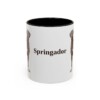 11oz Springador Mug, Black, front view