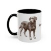 11oz Springador Mug, Black, left side view