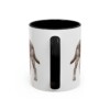 11oz Funny Springador Mug, Black, back view