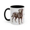 11oz Funny Springador Mug, Black, left side view