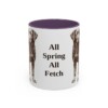 11oz Funny Springador Mug, Purple, front view