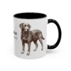 11oz Springador Latin Mug, Black, right side view