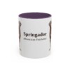 11oz Springador Latin Mug, Purple, front view