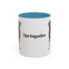 11oz Springador Mug, Light Blue, front view