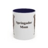 11oz Springador Dog Mom Mug, Navy, front view