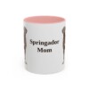 11oz Springador Dog Mom Mug, Pink, front view