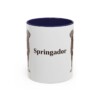 11oz Springador Mug, Navy, front view