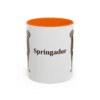 11oz Springador Mug, Orange, front view