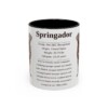 11oz Springador Mug, Black, front view