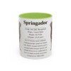 11oz Springador Mug, Light Green, front view