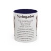 11oz Springador Mug, Navy, front view
