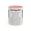 11oz Springador Mug, Pink, front view