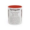 11oz Springador Mug, Red, front view