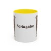 11oz Springador Mug, Yellow, front view