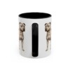 11oz Staffordshire Bull Terrier Mug, Black, back view