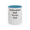 11oz Staffordshire Bull Terrier Dog Dad Mug, Light Blue, front view