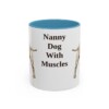 11oz Funny Staffordshire Bull Terrier Mug, Light Blue, front view