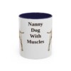 11oz Funny Staffordshire Bull Terrier Mug, Navy, front view