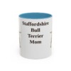 11oz Staffordshire Bull Terrier Dog Mom Mug, Light Blue, front view