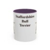11oz Staffordshire Bull Terrier Mug, Purple, front view