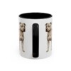 11oz Staffordshire Bull Terrier Mug, Black, back view