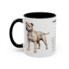 11oz Staffordshire Bull Terrier Mug, Black, left side view