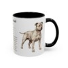 11oz Staffordshire Bull Terrier Mug, Black, right side view