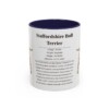11oz Staffordshire Bull Terrier Mug, Navy, front view