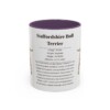 11oz Staffordshire Bull Terrier Mug, Purple, front view